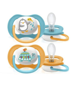 Ty ngậm thông khí Ultra Air Lime Philips Avent hình thú 6-18M (vỉ đôi)