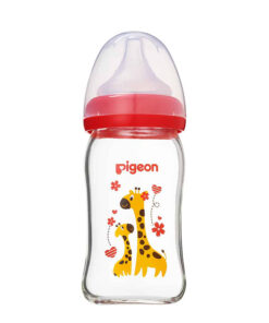 Bình sữa thủy tinh con ong, hươu 160ml (mới) cổ rộng 2020