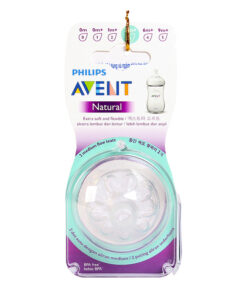 Núm ti silicone Philips Avent Natural cho trẻ từ 3 tháng tuổi (Vỉ 2 núm)